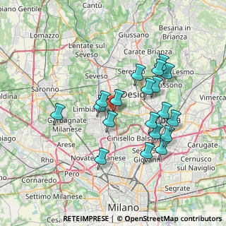Mappa Via Tirano, 20037 Paderno Dugnano MI, Italia (6.68579)