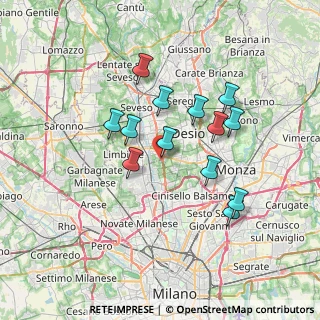 Mappa Via Tirano, 20037 Paderno Dugnano MI, Italia (6.14077)