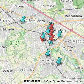 Mappa Via Don Giovanni Minzoni, 20025 Legnano MI, Italia (1.45357)