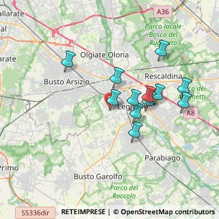 Mappa Via dei Mughetti, 20025 Legnano MI, Italia (3.2375)