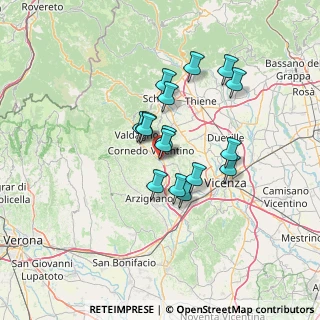 Mappa Via dell'Artigianato, 36070 Brogliano VI, Italia (10.4675)