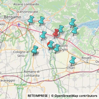 Mappa Via Marinai, 24050 Palosco BG, Italia (6.46833)