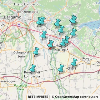Mappa Via L. Da Vinci, 24050 Palosco BG, Italia (7.36)