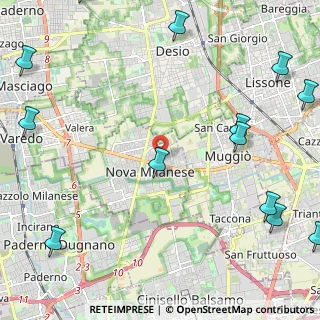 Mappa Via Fiume, 20054 Nova Milanese MB, Italia (3.36615)