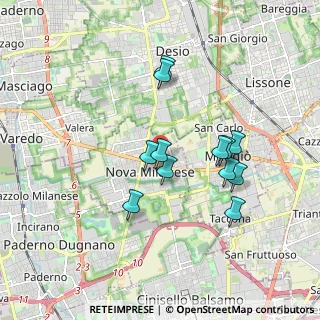 Mappa Via Fiume, 20054 Nova Milanese MB, Italia (1.5625)