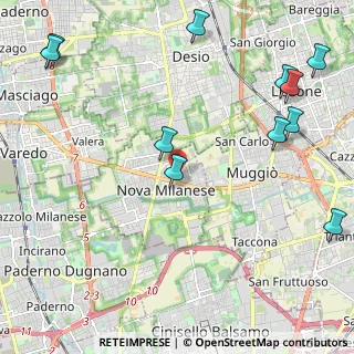 Mappa Via Fiume, 20054 Nova Milanese MB, Italia (2.88182)