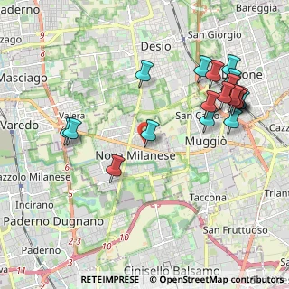 Mappa Via Fiume, 20054 Nova Milanese MB, Italia (2.324)