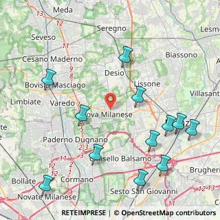 Mappa Via Fiume, 20054 Nova Milanese MB, Italia (5.0875)
