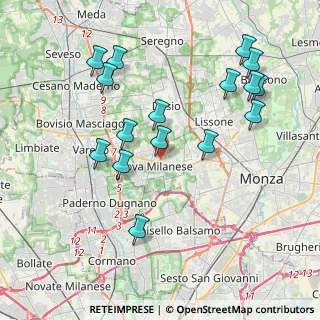 Mappa Via Fiume, 20054 Nova Milanese MB, Italia (4.16438)