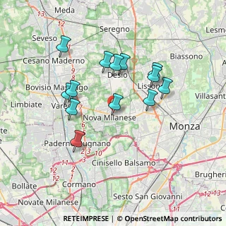 Mappa Via Fiume, 20054 Nova Milanese MB, Italia (3.29846)