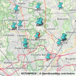 Mappa Via Fiume, 20054 Nova Milanese MB, Italia (4.72389)