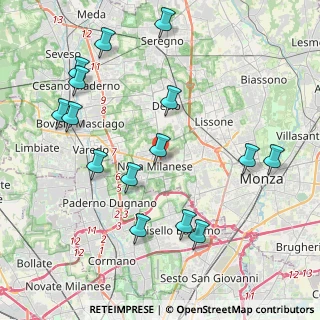 Mappa Via Fiume, 20054 Nova Milanese MB, Italia (4.62733)