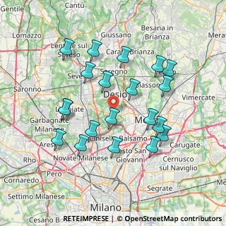 Mappa Via Fiume, 20054 Nova Milanese MB, Italia (7.251)