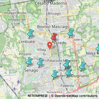 Mappa Via Niccolò Machiavelli, 20814 Limbiate MB, Italia (2.755)