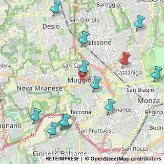 Mappa Via E. Villoresi, 20835 Muggiò MB, Italia (2.57417)