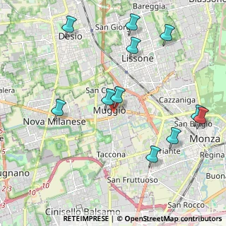 Mappa Via E. Villoresi, 20835 Muggiò MB, Italia (2.33909)