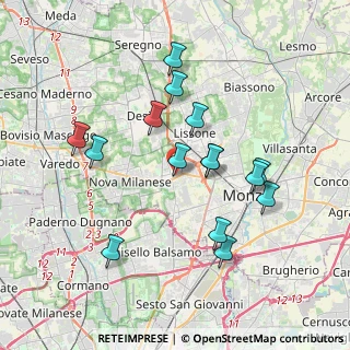 Mappa Via E. Villoresi, 20835 Muggiò MB, Italia (3.494)