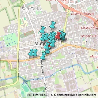 Mappa Via E. Villoresi, 20835 Muggiò MB, Italia (0.242)