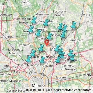 Mappa Via E. Villoresi, 20835 Muggiò MB, Italia (7.2875)
