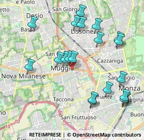 Mappa Via Beato Angelico, 20835 Muggiò MB, Italia (2.1495)