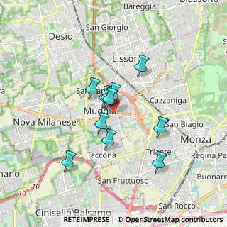 Mappa Via Beato Angelico, 20835 Muggiò MB, Italia (1.29636)