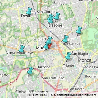 Mappa Via Beato Angelico, 20835 Muggiò MB, Italia (2.01545)