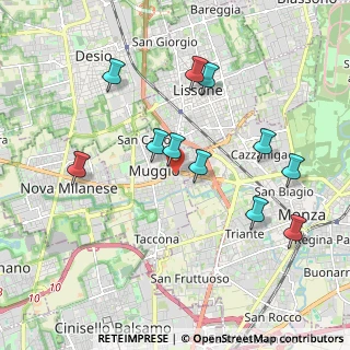 Mappa Via Beato Angelico, 20835 Muggiò MB, Italia (1.91636)
