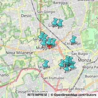 Mappa Via Beato Angelico, 20835 Muggiò MB, Italia (1.60867)