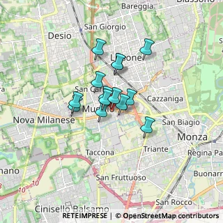 Mappa Via Beato Angelico, 20835 Muggiò MB, Italia (1.07714)