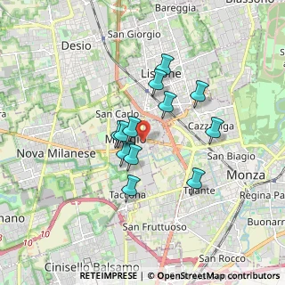 Mappa Via Beato Angelico, 20835 Muggiò MB, Italia (1.34583)