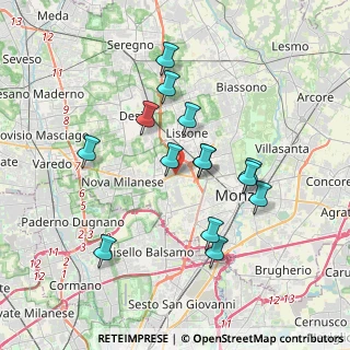 Mappa Via Beato Angelico, 20835 Muggiò MB, Italia (3.30929)