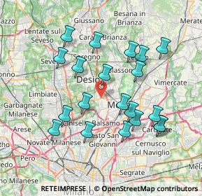 Mappa Via Beato Angelico, 20835 Muggiò MB, Italia (7.2195)