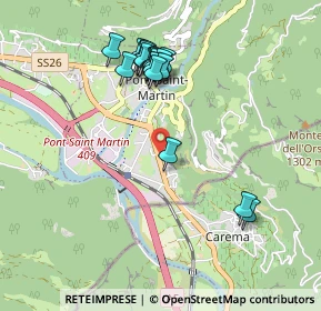 Mappa SS 26 della Valle d'Aosta, 11026 Pont-Saint-Martin AO (0.929)