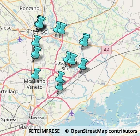 Mappa Via Valli, 31032 Casale Sul Sile TV, Italia (7.0595)