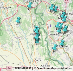 Mappa Via Ottavio Minoli, 28047 Oleggio NO, Italia (8.8025)