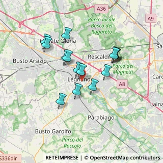 Mappa Via Renato Cuttica, 20025 Legnano MI, Italia (3.016)