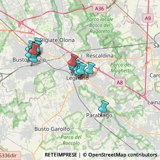 Mappa Via Renato Cuttica, 20025 Legnano MI, Italia (3.61235)