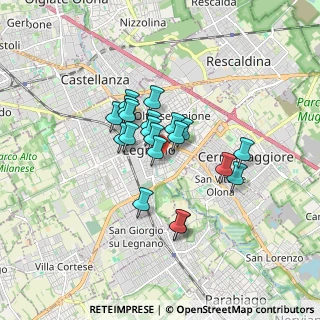 Mappa Via Renato Cuttica, 20025 Legnano MI, Italia (1.203)