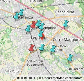Mappa Via Giovanni Berchet, 20025 Legnano MI, Italia (1.74417)