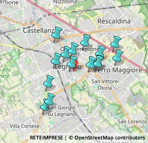 Mappa Via Giovanni Berchet, 20025 Legnano MI, Italia (1.432)