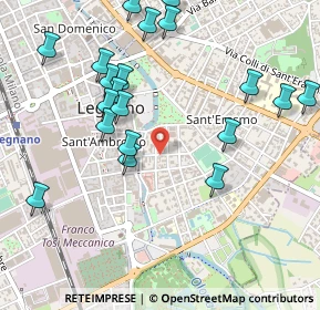 Mappa Via Giovanni Berchet, 20025 Legnano MI, Italia (0.562)