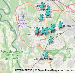 Mappa Via Milano, 21015 Lonate Pozzolo VA, Italia (3.22917)