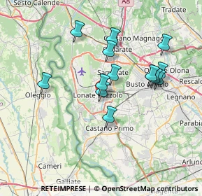 Mappa Via Milano, 21015 Lonate Pozzolo VA, Italia (6.46071)