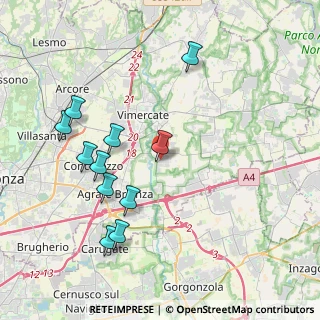 Mappa Via XXV Aprile, 20875 Burago di Molgora MB, Italia (4.12818)