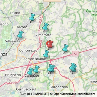 Mappa Via XXV Aprile, 20875 Burago di Molgora MB, Italia (4.31417)