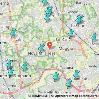 Mappa Via Don Carlo Mezzera, 20054 Nova Milanese MB, Italia (3.15294)