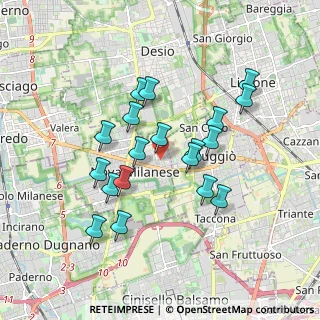 Mappa Via Don Carlo Mezzera, 20054 Nova Milanese MB, Italia (1.61789)