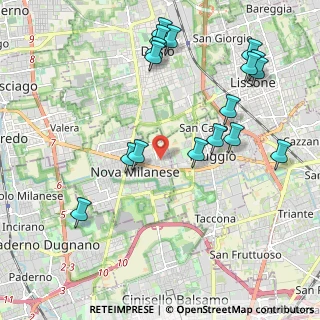 Mappa Via Don Carlo Mezzera, 20054 Nova Milanese MB, Italia (2.34706)
