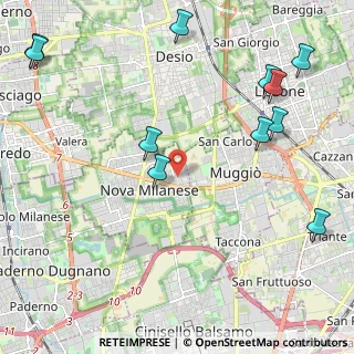 Mappa Via Don Carlo Mezzera, 20054 Nova Milanese MB, Italia (2.81)