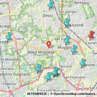 Mappa Via Don Carlo Mezzera, 20054 Nova Milanese MB, Italia (2.80364)